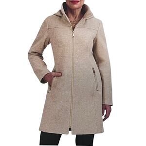 Two by Vince Camuto NWT Ladies Hoodie Jacket Coat OATMEAL Size L